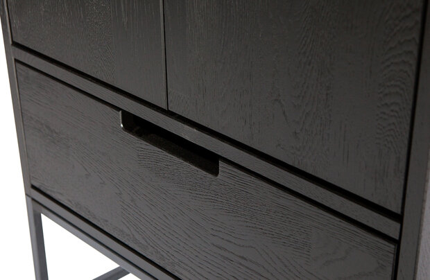WOOOD Premium Silas hoge kast eiken blacknight 