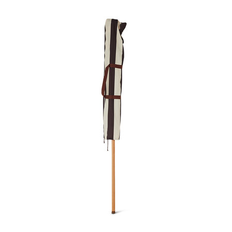 HKLIVING Striped patio umbrella stracciatella