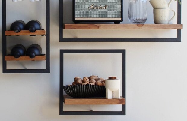 dBodhi Shelfmate  wandplank type B smooth teakpowder coat