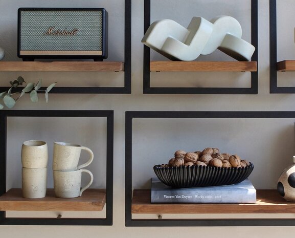 dBodhi Shelfmate  wandplank type B smooth teakpowder coat
