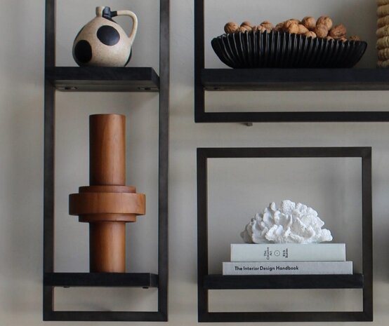 dBodhi Shelfmate wandplank type D black stain smoked iron