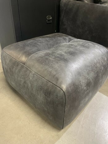 Showmodel Het Anker hocker Leer Africa Super Black