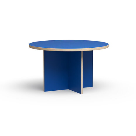 HKliving Dining table Blue round 130 cm 