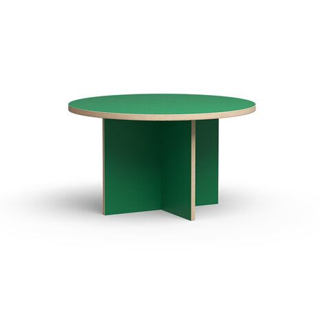 HKliving Dining table Green round 130 cm 