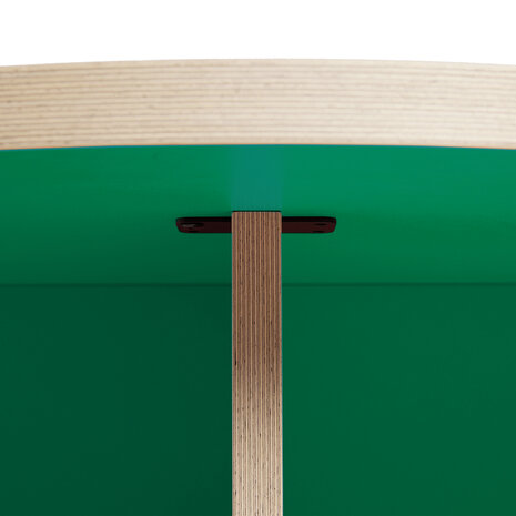 HKliving Dining table Green round 130 cm 