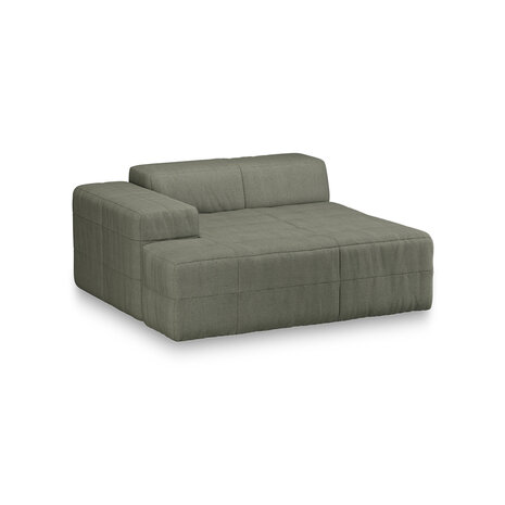 HKLIVING Brut Sofa Element Left Divan Linen, Army Green