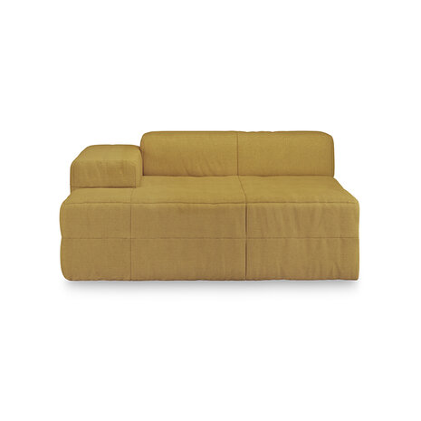 HKLIVING Brut Sofa Element Left Divan Linen, Burnt Ochre