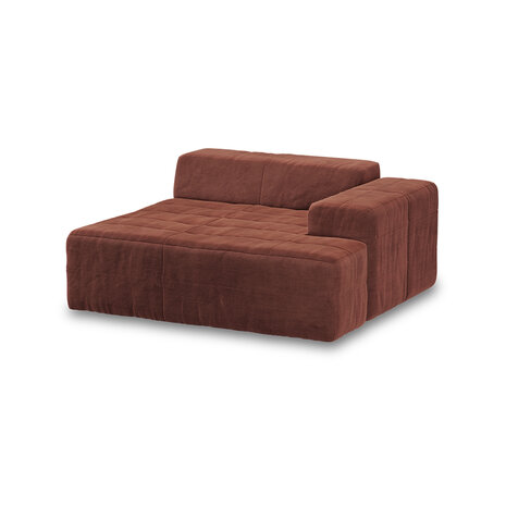 HKLIVING Brut Sofa Element Right Divan Royal Velvet, Magnolia
