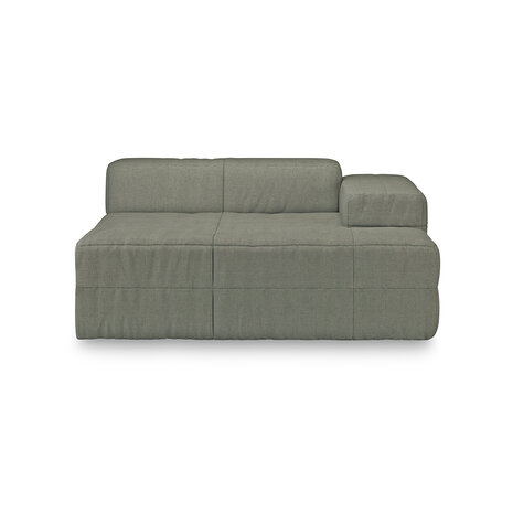 HKLIVING Brut Sofa Element Right Divan Linen, Army Green