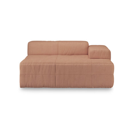 HKLIVING Brut Sofa Element Right Divan Linen, Dusty Rose