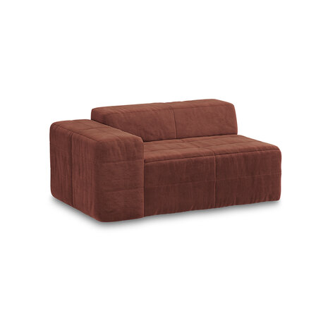 HKLIVING Brut Sofa Element Left Royal Velvet, Magnolia