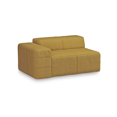 HKLIVING Brut Sofa Element Left Linen burnt ochre