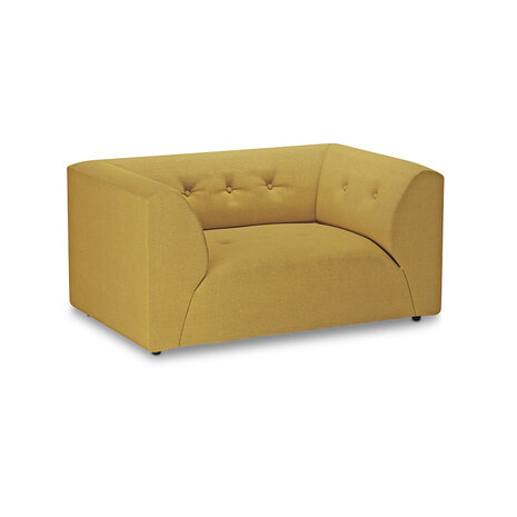 HKLIVING Vint Couch Element Loveseat Linen, Burnt Ochre