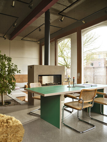HKLIVING Dining Table Green Rectangular 220cm