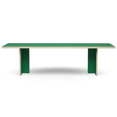 HKLIVING Dining Table Green Rectangular 280cm