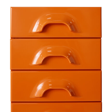 HKLIVING Chest Of 8 Drawers Tangerine