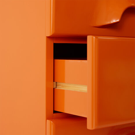 HKLIVING Chest Of 8 Drawers Tangerine