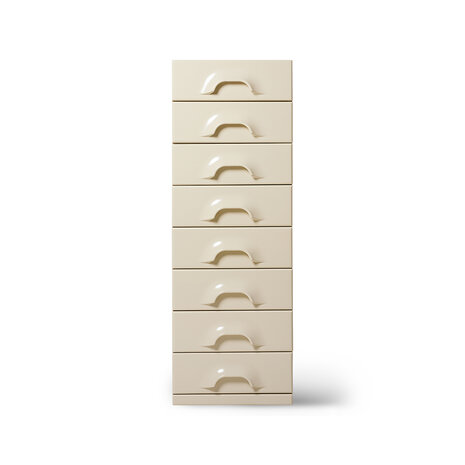 HKLIVING Chest Of 8 Drawers Cream