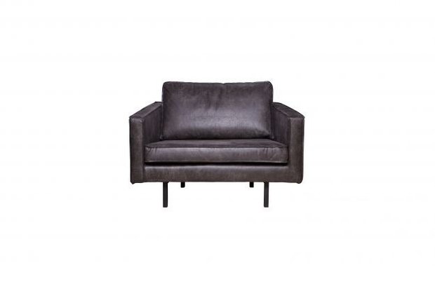 WOOOD Premium Rodeo 3 zits Bank Zwart 