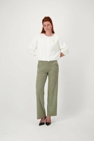 Zusss basic vestje off white