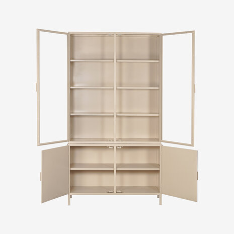 New Routz Garland 4 deurs vitrinekast Sand