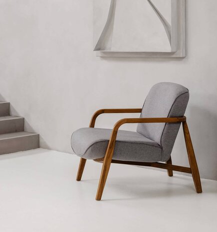 dBodhi Jesse Lounge Stoel Mid Grey
