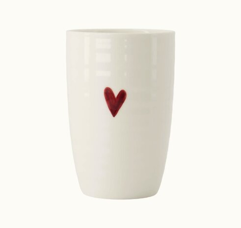 Zusss mok L hartje wit rood