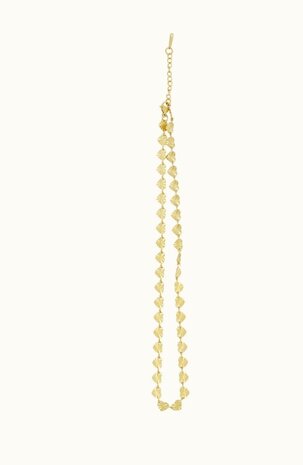 Zusss ketting met structuur hartjes