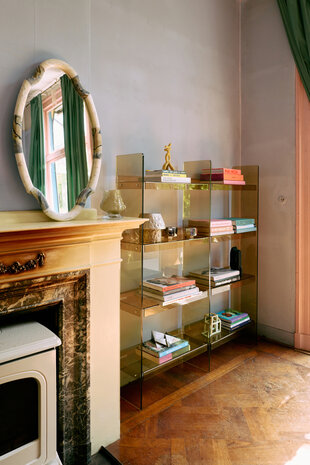 HKLIVING Modular Acrylic Cabinet 160cm Olive green