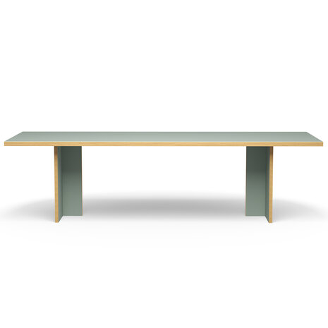 HKLIVING Dining table pale green rectangular 280cm