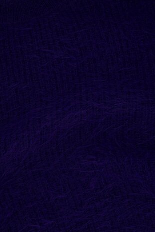 Zusss fluffy trui met ronde hals night blue