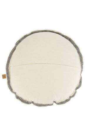 Zusss kussen kussen rond love 45cm zand/antracietgrijs