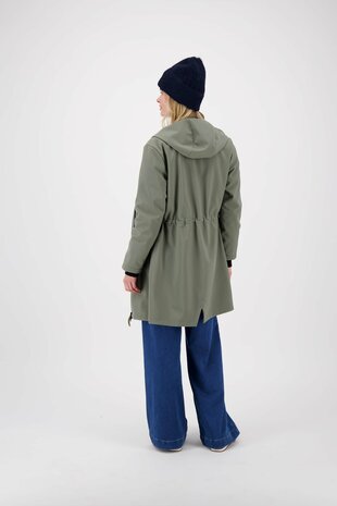 Zusss gebreide muts met kabels navy