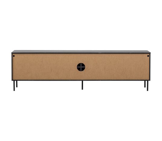 WOOOD Gunnar TV Meubel 200 cm Mat Zwart