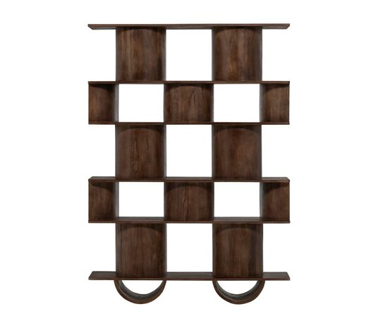WOOOD Sinne Boekenkast Hout 180x130 Walnoot