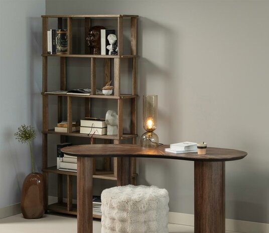 WOOOD Riss Boekenkast Eikenhout 186x90 Naturel