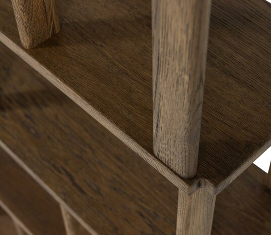 WOOOD Riss Boekenkast Eikenhout 186x90 Naturel