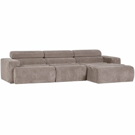 WOOOD Novi Chaise Longue Bank Rechts Ribstof Zand