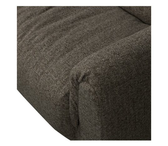 WOOOD Baggy 2-zits Bank Geweven Stof Warmgrijs Melange