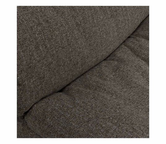 WOOOD Baggy 2-zits Bank Geweven Stof Warmgrijs Melange