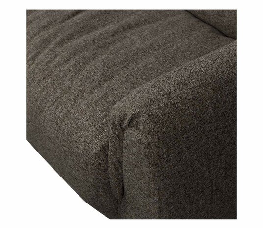 WOOOD Baggy 3-zits Bank Geweven Stof Warmgrijs Melange