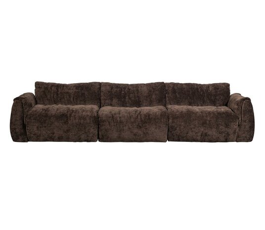 WOOOD Baggy 3-zits Bank 3D Chenille Donkerbruin