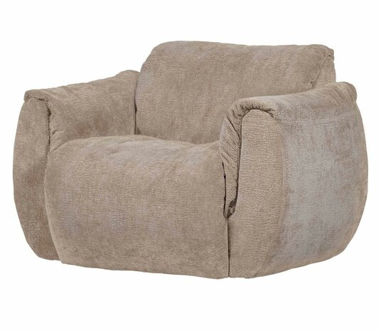 WOOOD Baggy Draaifauteuil 3D Chenille Zand