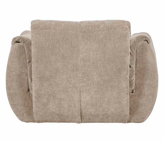 WOOOD Baggy Draaifauteuil 3D Chenille Zand