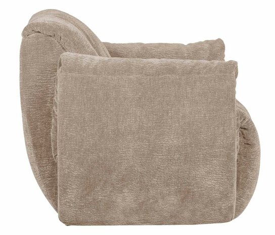 WOOOD Baggy Draaifauteuil 3D Chenille Zand