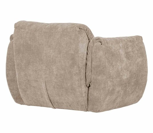WOOOD Baggy Draaifauteuil 3D Chenille Zand