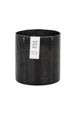 Zusss geurkaars hammered glas antracietgrijs