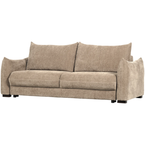 WOOOD Jonne 3-Zits Slaapbank Chenille Naturel