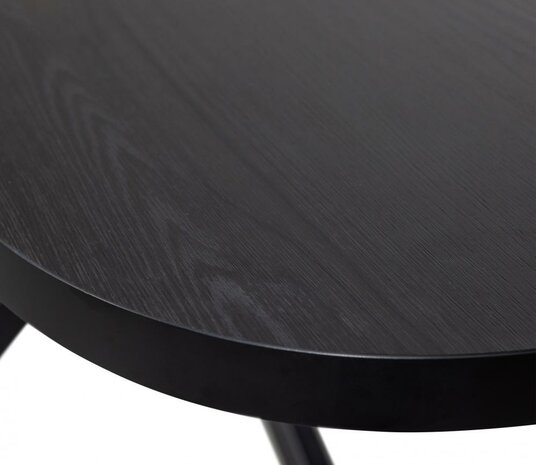WOOOD Arros Eettafel Uitschuifbaar 180-220x90cm MDF Zwart