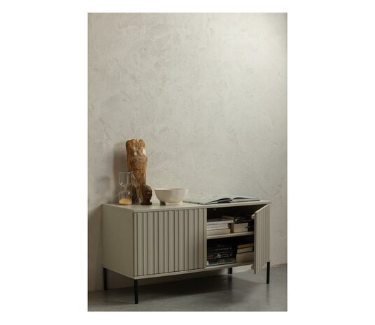 WOOOD New Gravure TV Meubel 100cm Grenen Dust